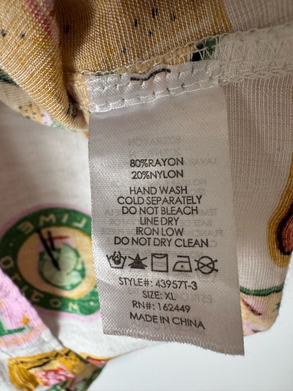Milk & Honey cocktail novelty print button front shirt - Picture 5 of 6